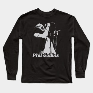 Phil Collins // 80s aesthetic Design Long Sleeve T-Shirt